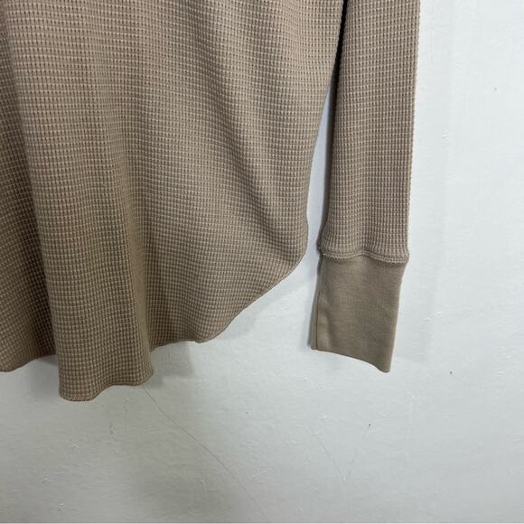 BABATON The Group Cream Thermal Cowl Neck Waffle Knit Long Sleeve Top Sz Small - Picture 6 of 14